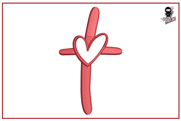 A Designer's Hands-On Review of the Christian Cross with Heart Embroidery