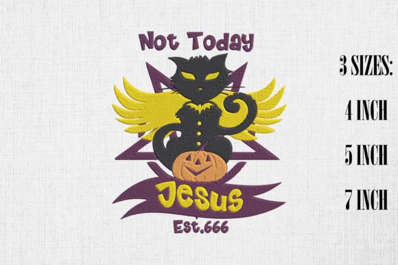 A Festive, Playful Black Cat Devil Design for Halloween Crafters