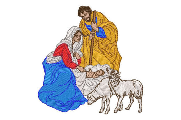 A Seasonal Designer’s Review: The Birth of Baby Jesus Embroidery Design
