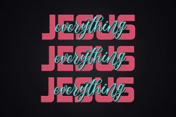 Christian Faith Jesus Over Everything Embroidery Design Review