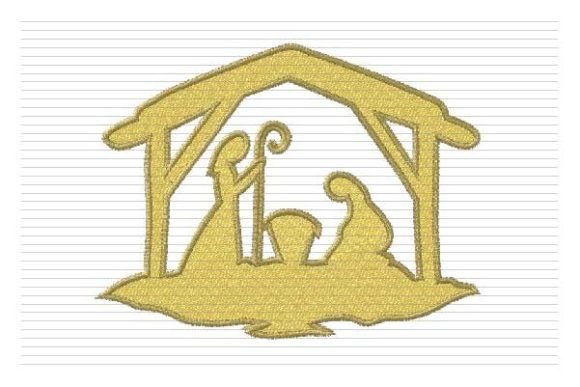 Evaluating Christmas Nativity Embroidery File for Branded Merchandise
