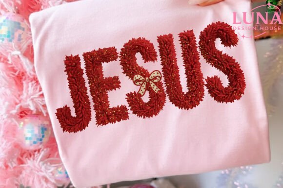 Glitter Hook Yarn Faux Embroidery Jesus: A Design Review