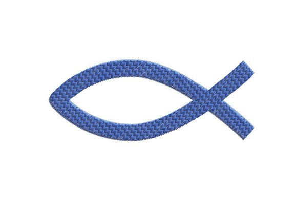 Jesus Fish Embroidery Design for Personalized Gifts