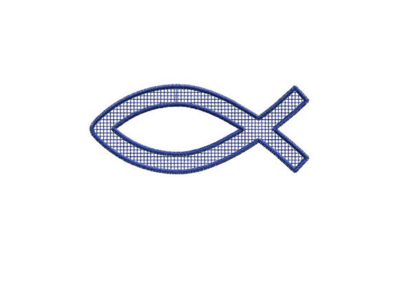 Jesus Fish Net Fill: A Versatile Holiday Embroidery Design