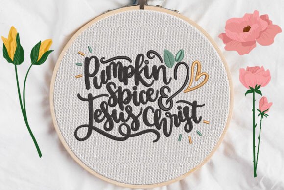 Pumpkin Spice and Jesus Christ: A Holiday Embroidery Review