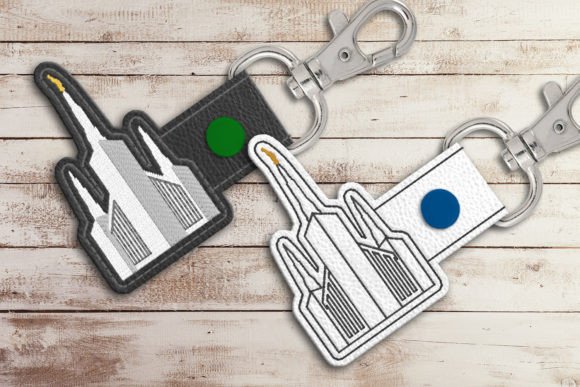Reviewing LDS Portland Oregon Temple ITH Key Fob Embroidery